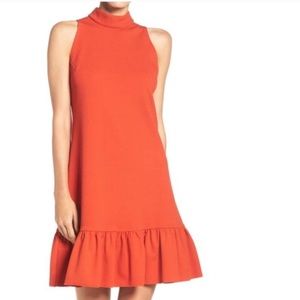 Trina Turk Maka Pointe A-Line dress ruffle hem S